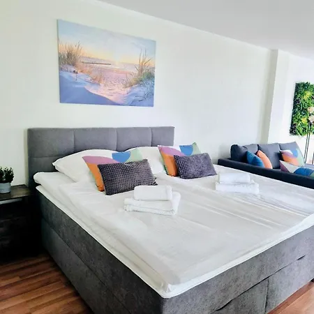 شقة Strandstudio 19, Exklusive Wohnung, Erste Reihe, Eigener Strandkorb Am Strand, Kamin *