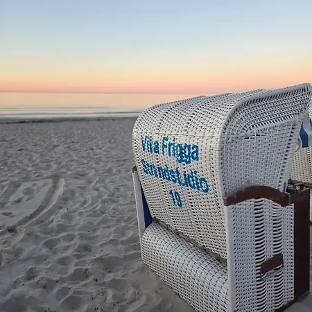 Strandstudio 19, Exklusive Wohnung, Erste Reihe, Eigener Strandkorb Am Strand, Kamin Apartment *